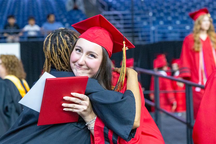 Students celebrate graduating
